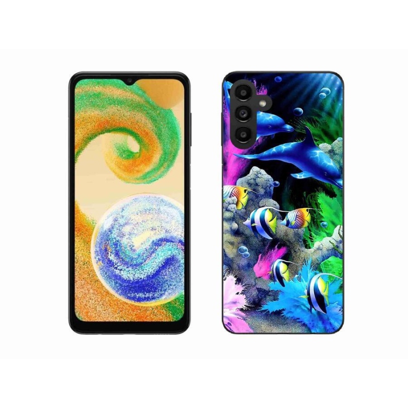 Gelový obal mmCase na mobil Samsung Galaxy A04s (164.7x76.7x9.1mm) - mořský svět