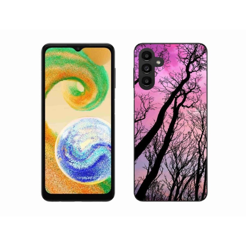 Gelový obal mmCase na mobil Samsung Galaxy A04s (164.7x76.7x9.1mm) - opadané stromy