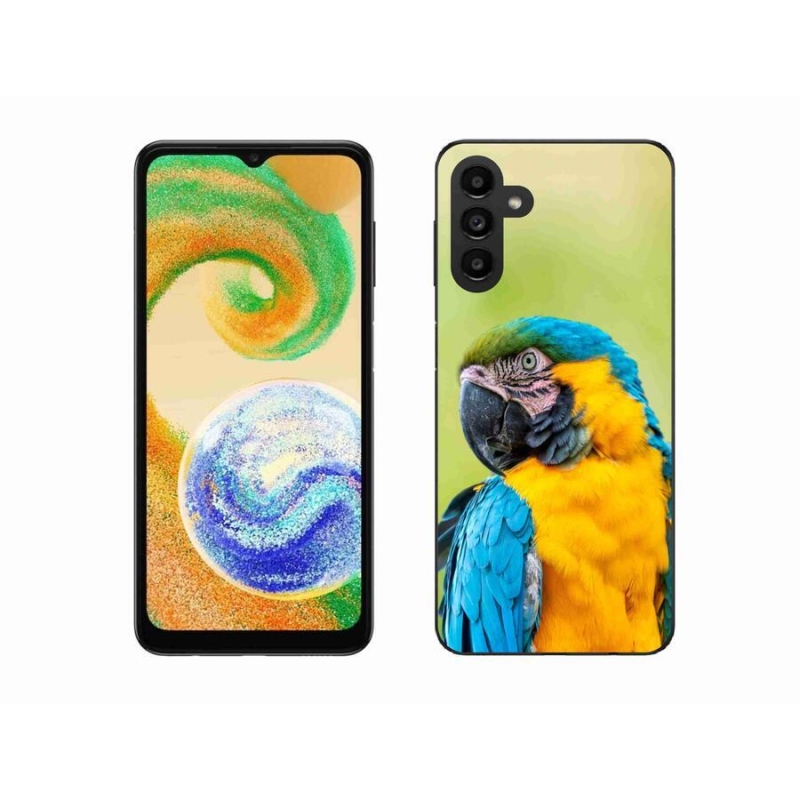 Gelový obal mmCase na mobil Samsung Galaxy A04s (164.7x76.7x9.1mm) - papoušek ara 2