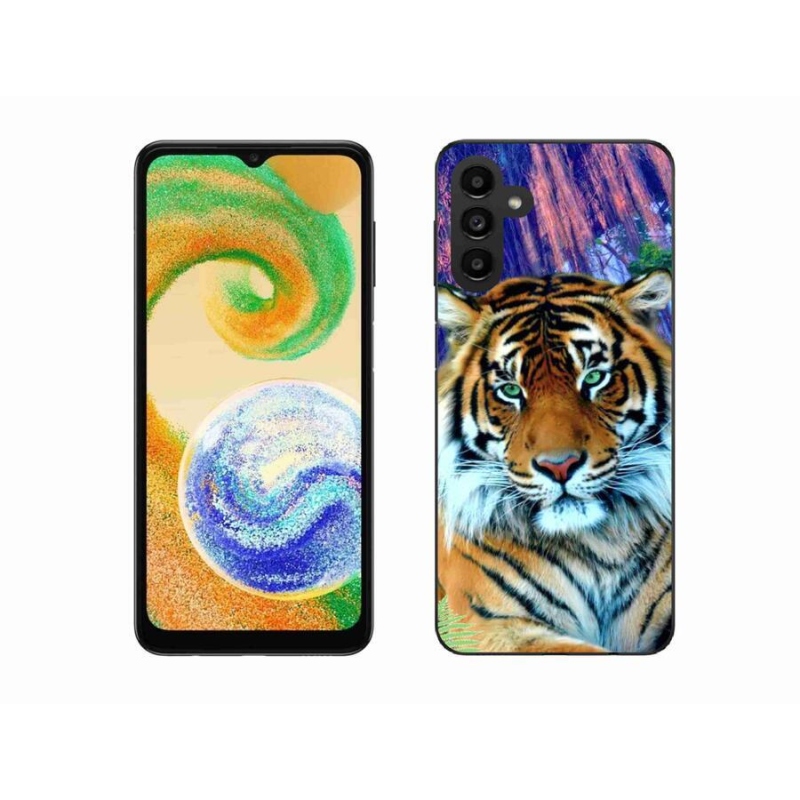 Gelový obal mmCase na mobil Samsung Galaxy A04s (164.7x76.7x9.1mm) - tygr