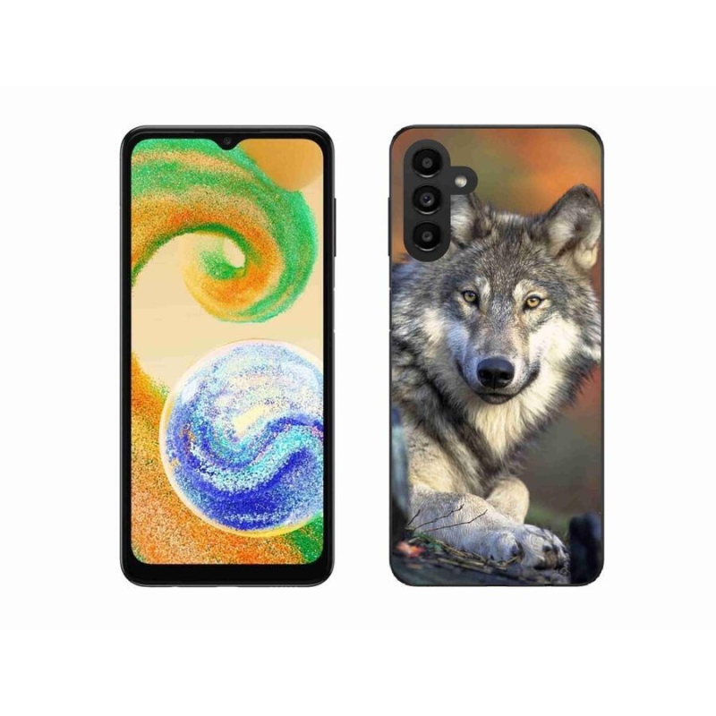 Gelový obal mmCase na mobil Samsung Galaxy A04s (164.7x76.7x9.1mm) - vlk