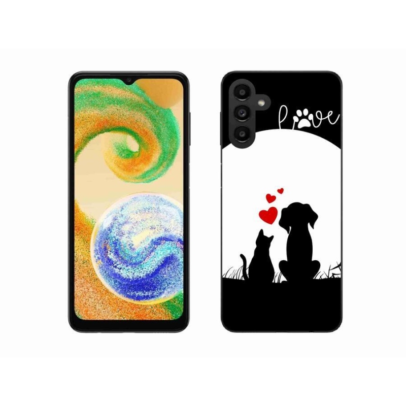 Gelový obal mmCase na mobil Samsung Galaxy A04s (164.7x76.7x9.1mm) - zvířecí láska