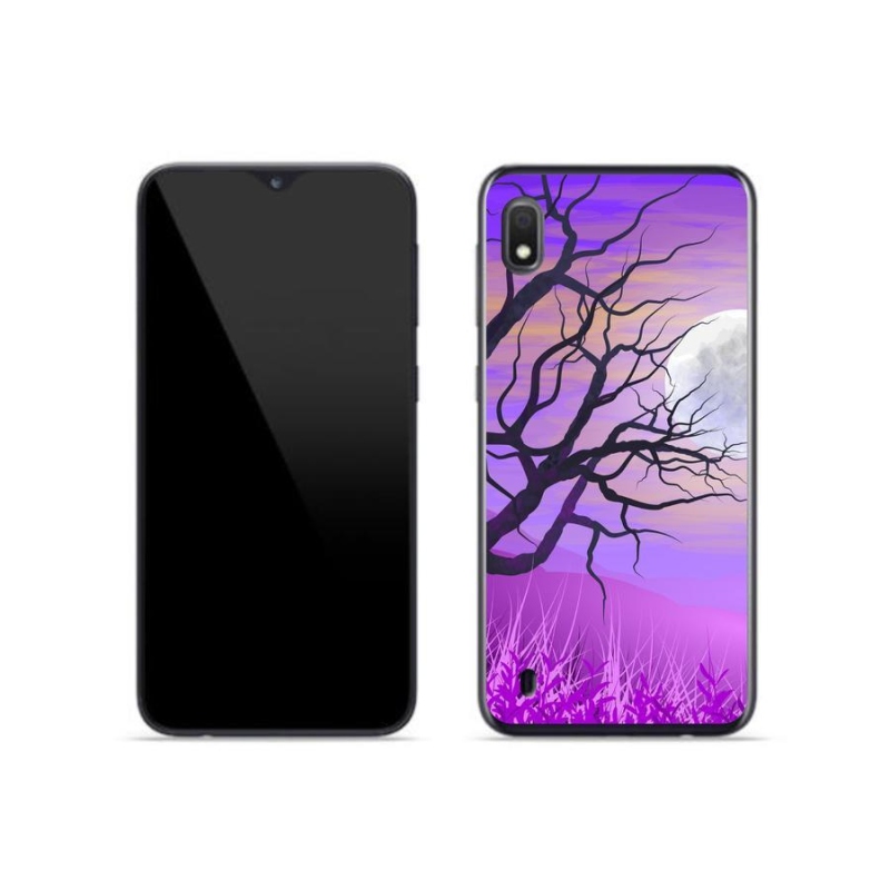 Gelový obal mmCase na mobil Samsung Galaxy A10 - kreslený opadaný strom