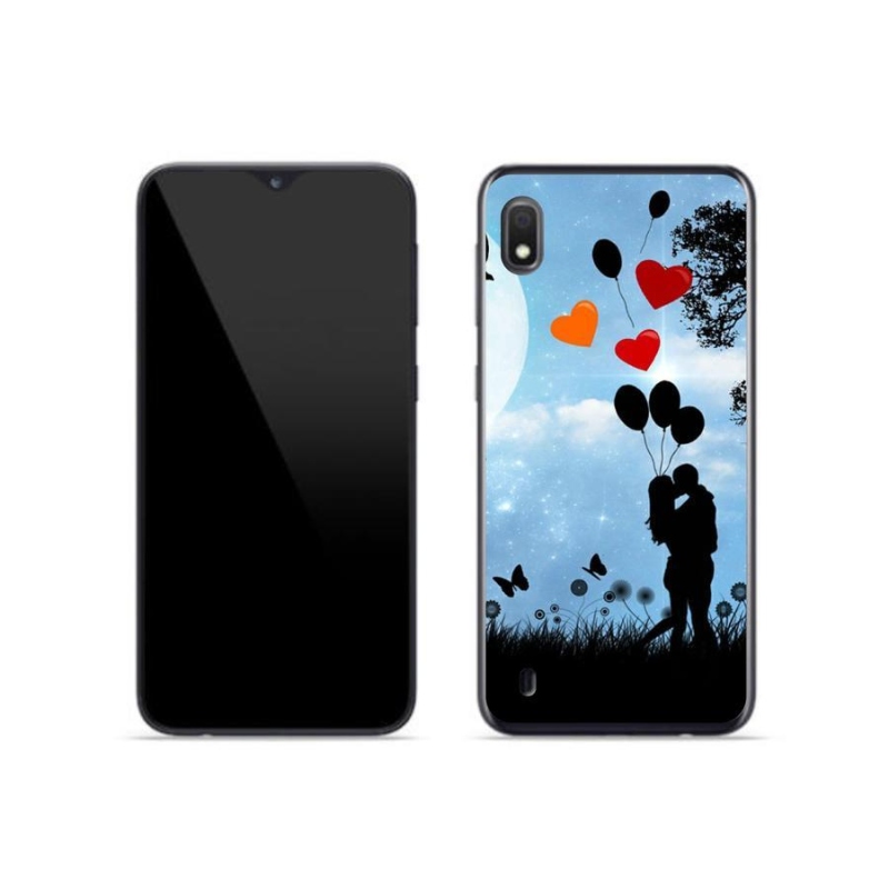Gelový obal mmCase na mobil Samsung Galaxy A10 - zamilovaný pár