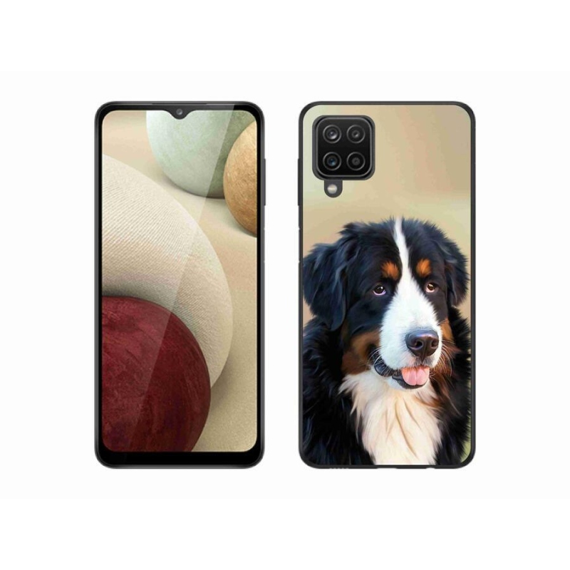 Gelový obal mmCase na mobil Samsung Galaxy A12 - bernský salašnický pes