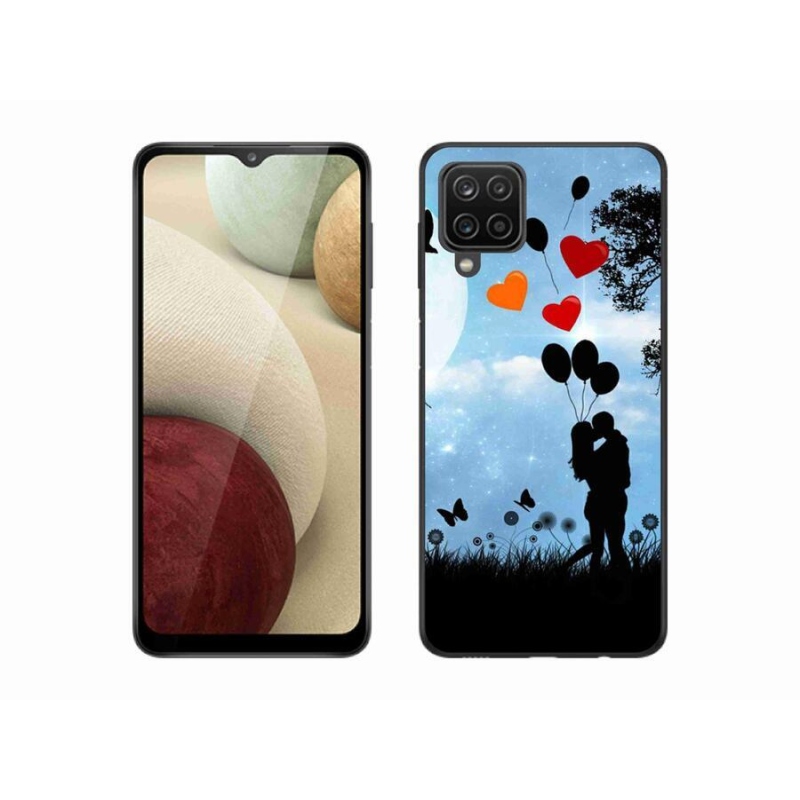 Gelový obal mmCase na mobil Samsung Galaxy A12 - zamilovaný pár