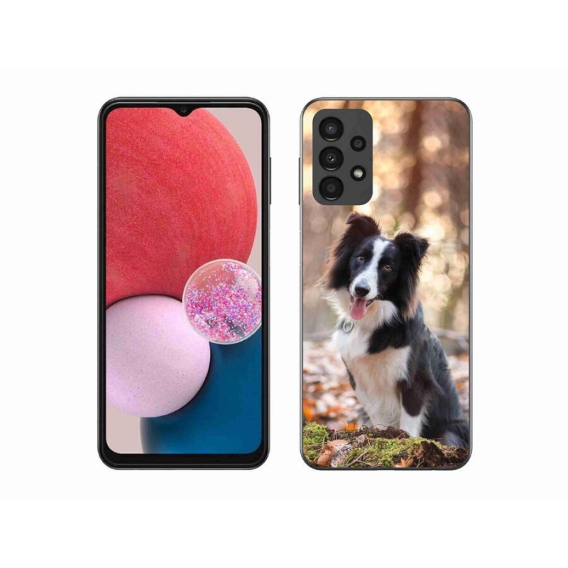 Gelový obal mmCase na mobil Samsung Galaxy A13 4G - border kolie 1