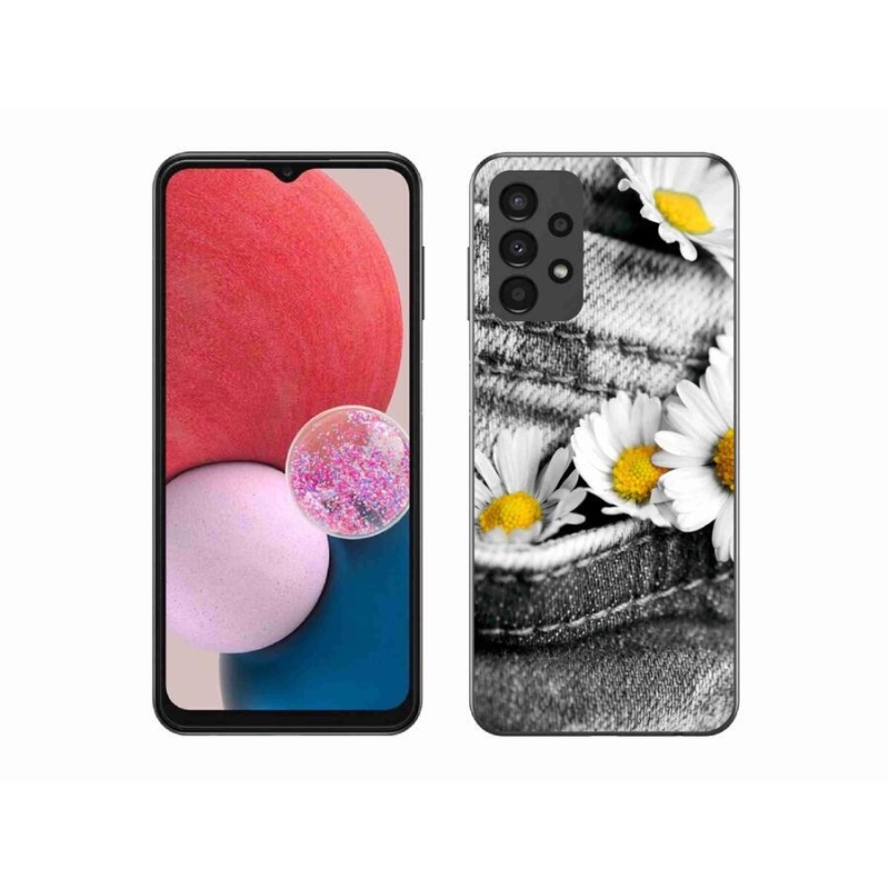 Gelový obal mmCase na mobil Samsung Galaxy A13 4G - kopretiny