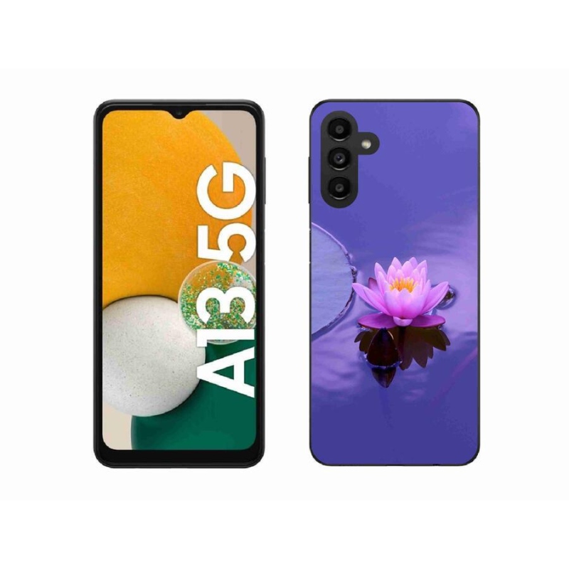 Gelový obal mmCase na mobil Samsung Galaxy A13 5G - květ na hladině