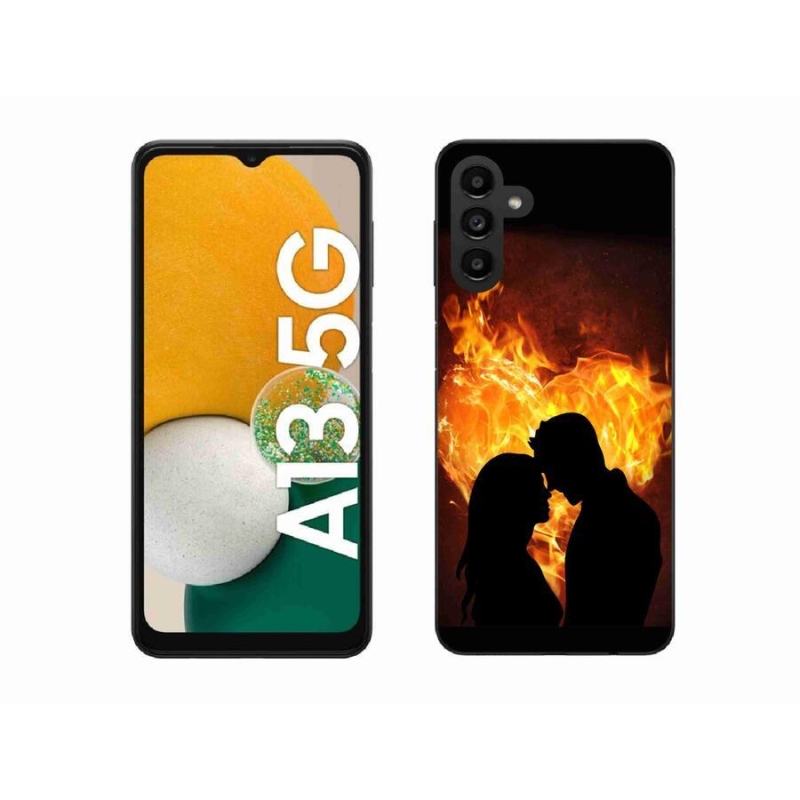 Gelový obal mmCase na mobil Samsung Galaxy A13 5G - ohnivá láska