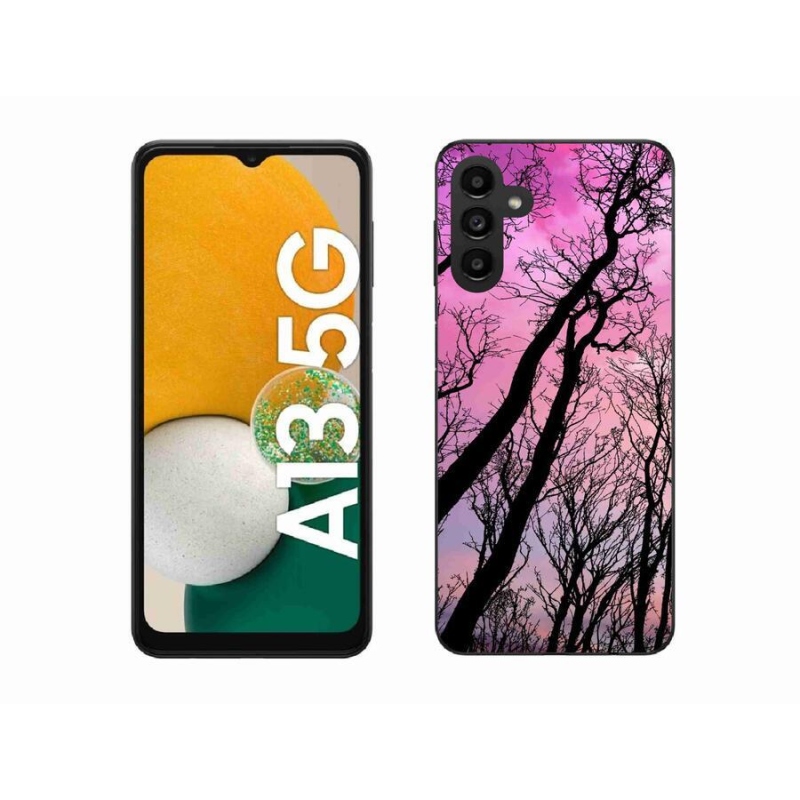 Gelový obal mmCase na mobil Samsung Galaxy A13 5G - opadané stromy