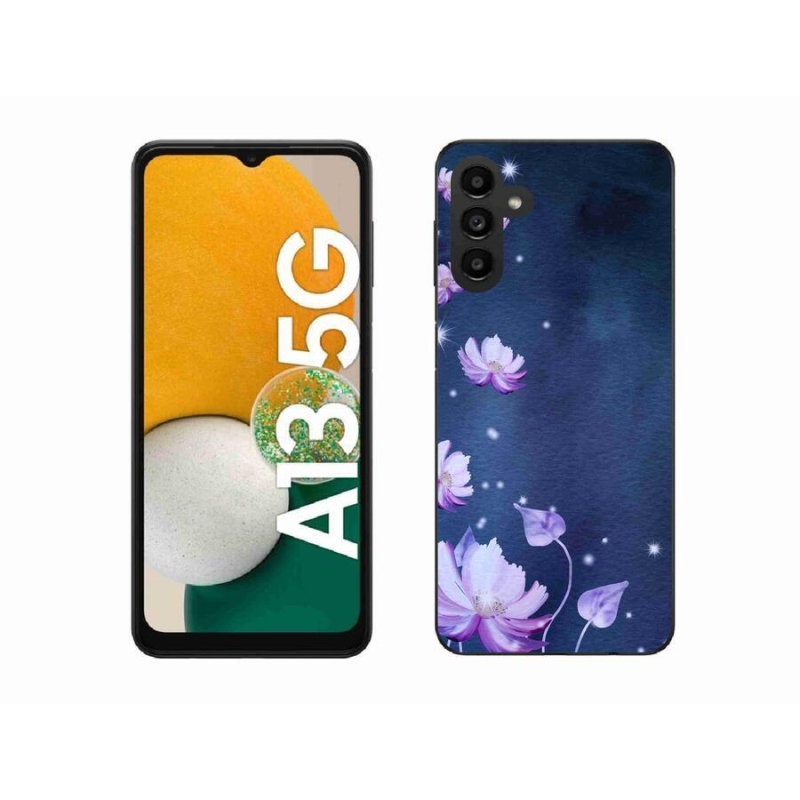 Gelový obal mmCase na mobil Samsung Galaxy A13 5G - padající květy
