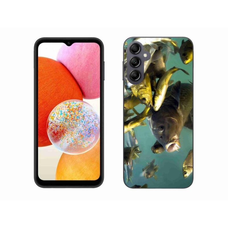 Gelový obal mmCase na mobil Samsung Galaxy A14 4G/5G - hejno ryb