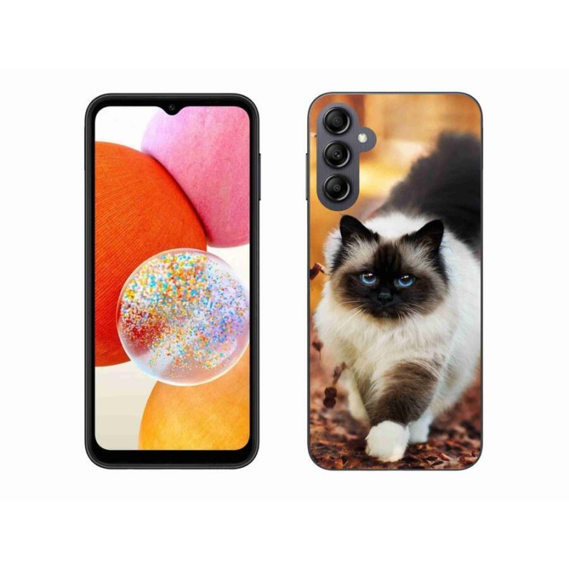 Gelový obal mmCase na mobil Samsung Galaxy A14 4G/5G - kočka
