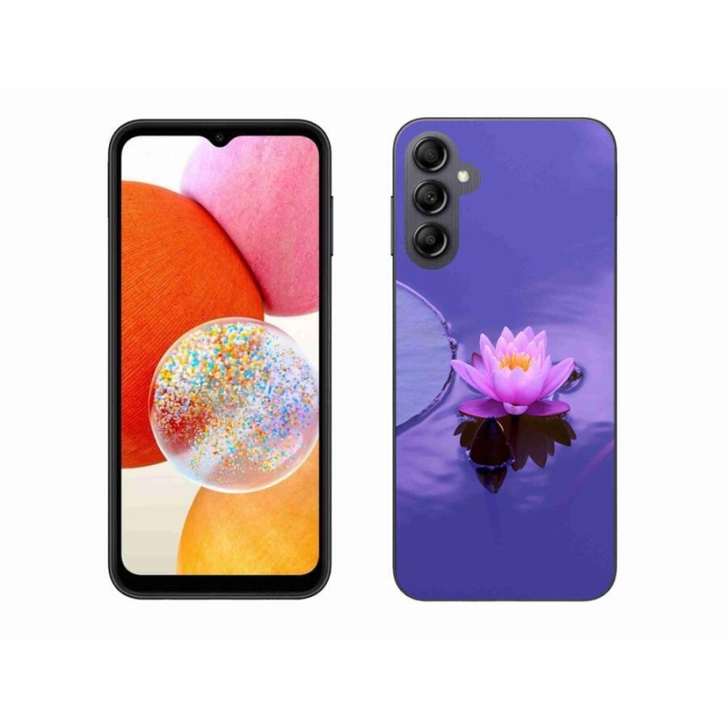 Gelový obal mmCase na mobil Samsung Galaxy A14 4G/5G - květ na hladině