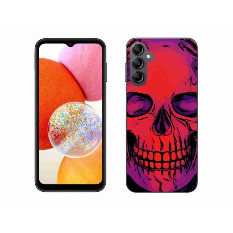 Gelový obal mmCase na mobil Samsung Galaxy A14 4G/5G - lebka