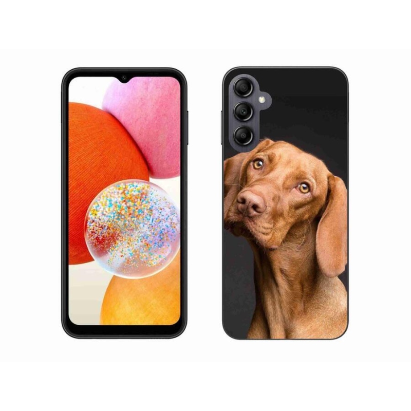Gelový obal mmCase na mobil Samsung Galaxy A14 4G/5G - maďarský ohař