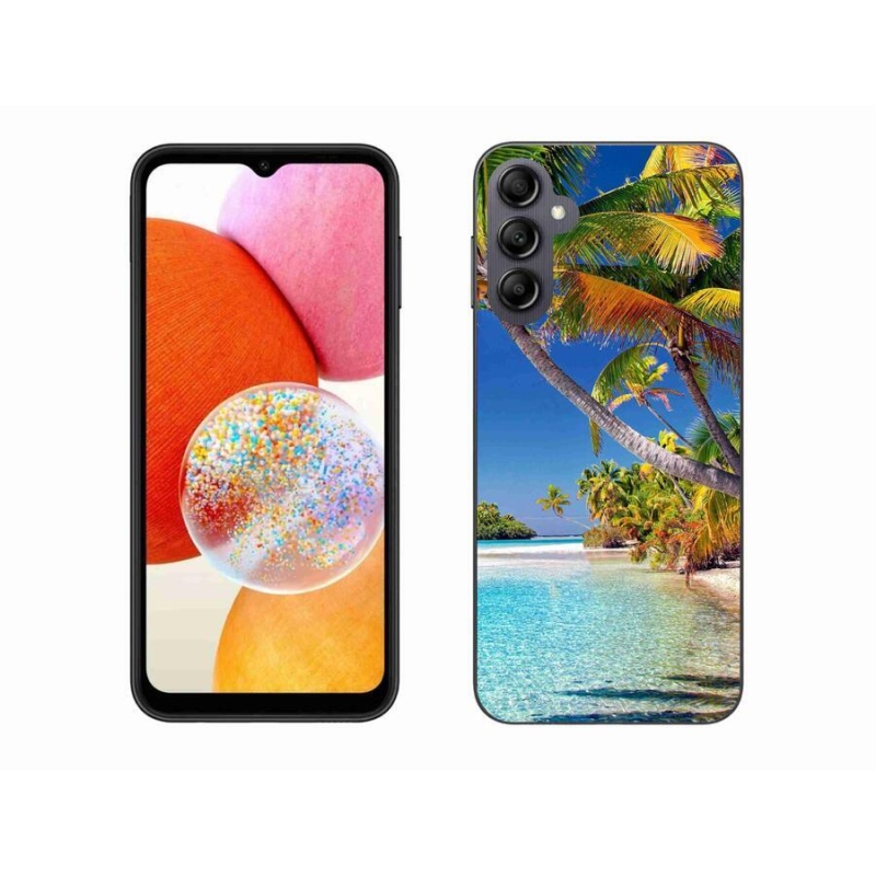 Gelový obal mmCase na mobil Samsung Galaxy A14 4G/5G - mořská pláž