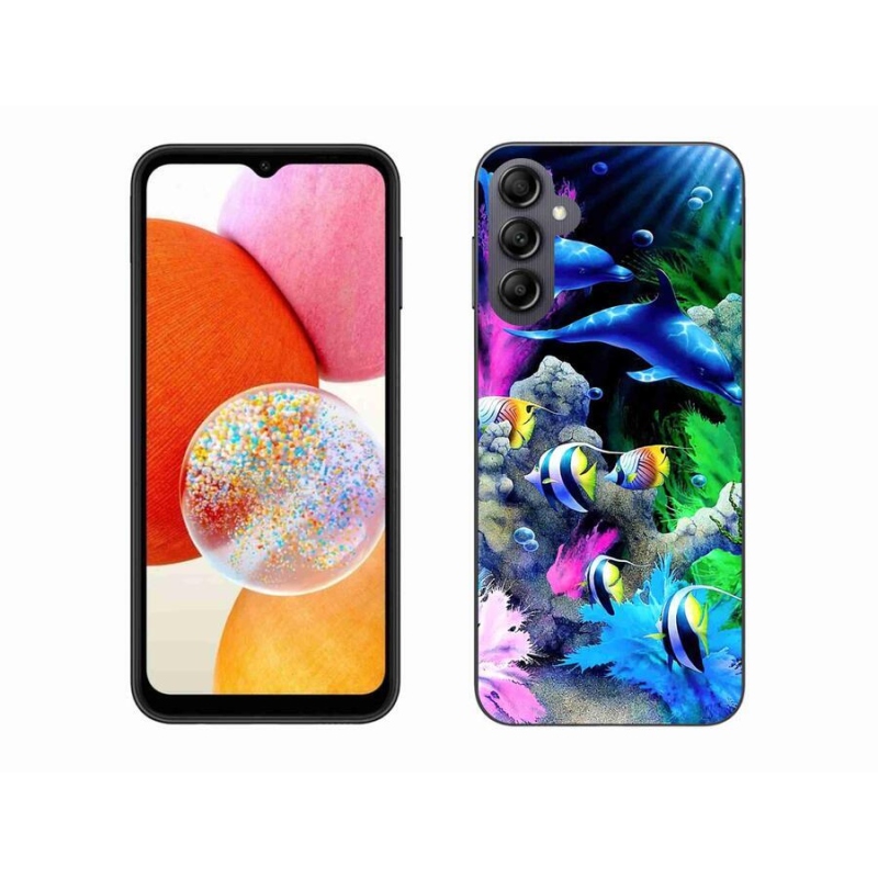 Gelový obal mmCase na mobil Samsung Galaxy A14 4G/5G - mořský svět