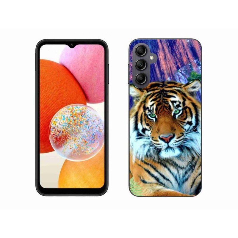 Gelový obal mmCase na mobil Samsung Galaxy A14 4G/5G - tygr