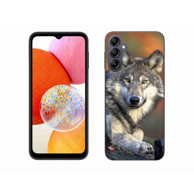 Gelový obal mmCase na mobil Samsung Galaxy A14 4G/5G - vlk