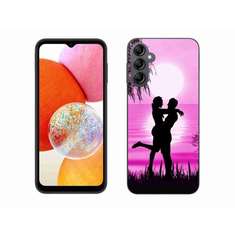 Gelový obal mmCase na mobil Samsung Galaxy A14 4G/5G - západ slunce