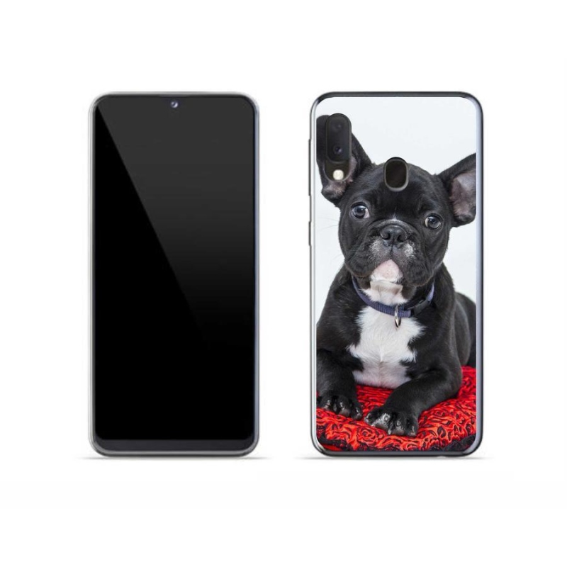 Gelový obal mmCase na mobil Samsung Galaxy A20e - buldok