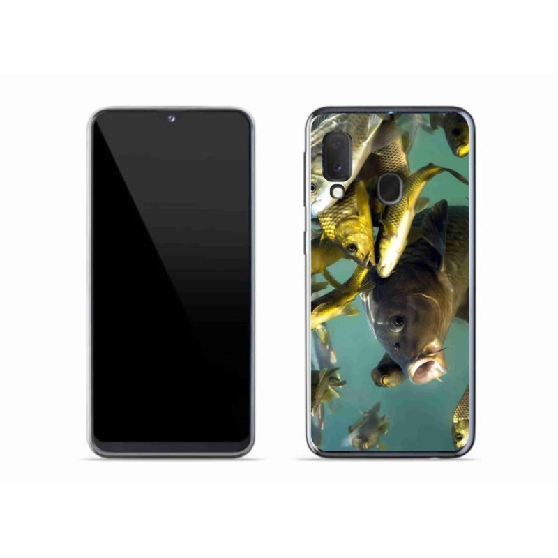 Gelový obal mmCase na mobil Samsung Galaxy A20e - hejno ryb
