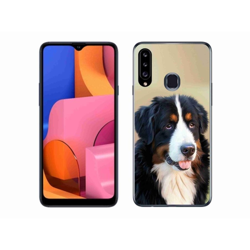 Gelový obal mmCase na mobil Samsung Galaxy A20s - bernský salašnický pes