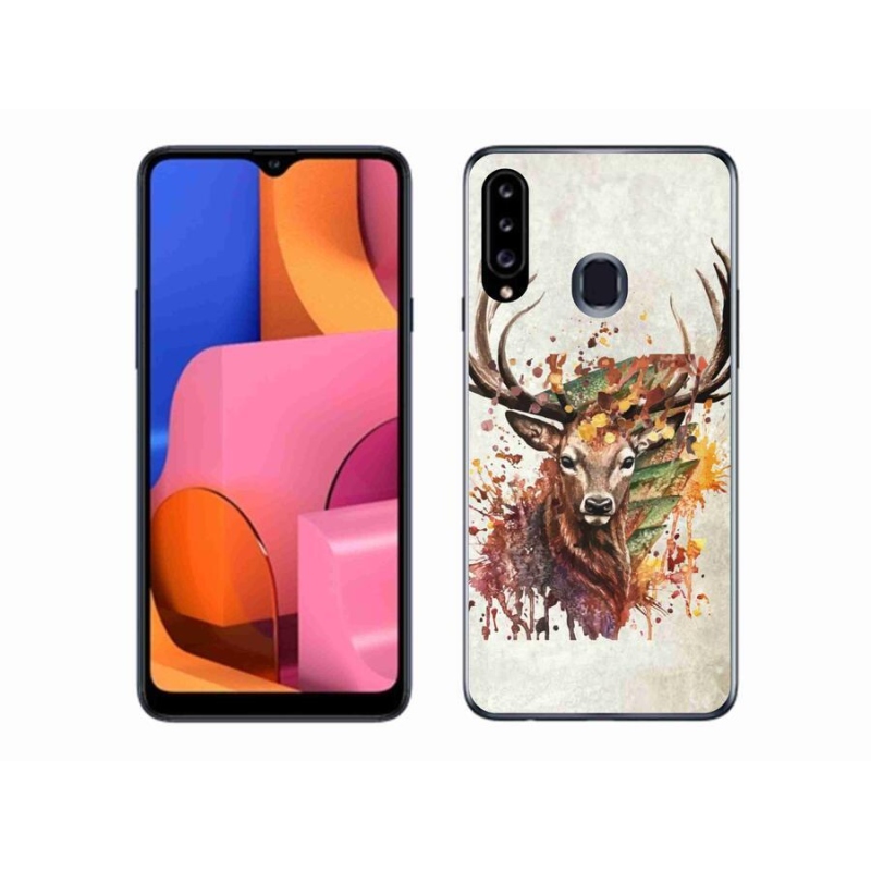 Gelový obal mmCase na mobil Samsung Galaxy A20s - jelen 1