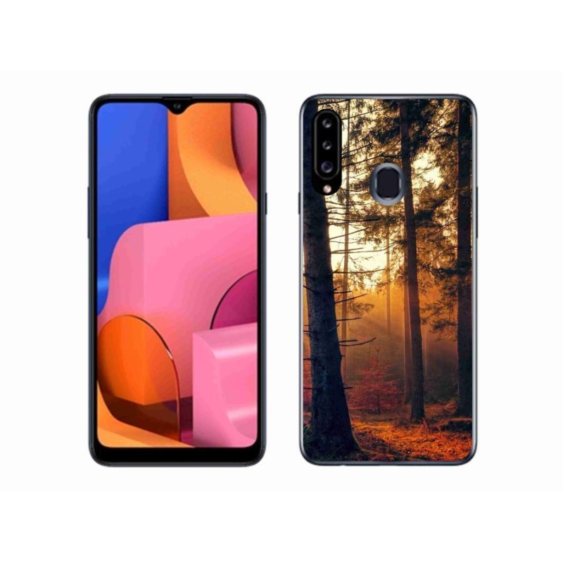 Gelový obal mmCase na mobil Samsung Galaxy A20s - les