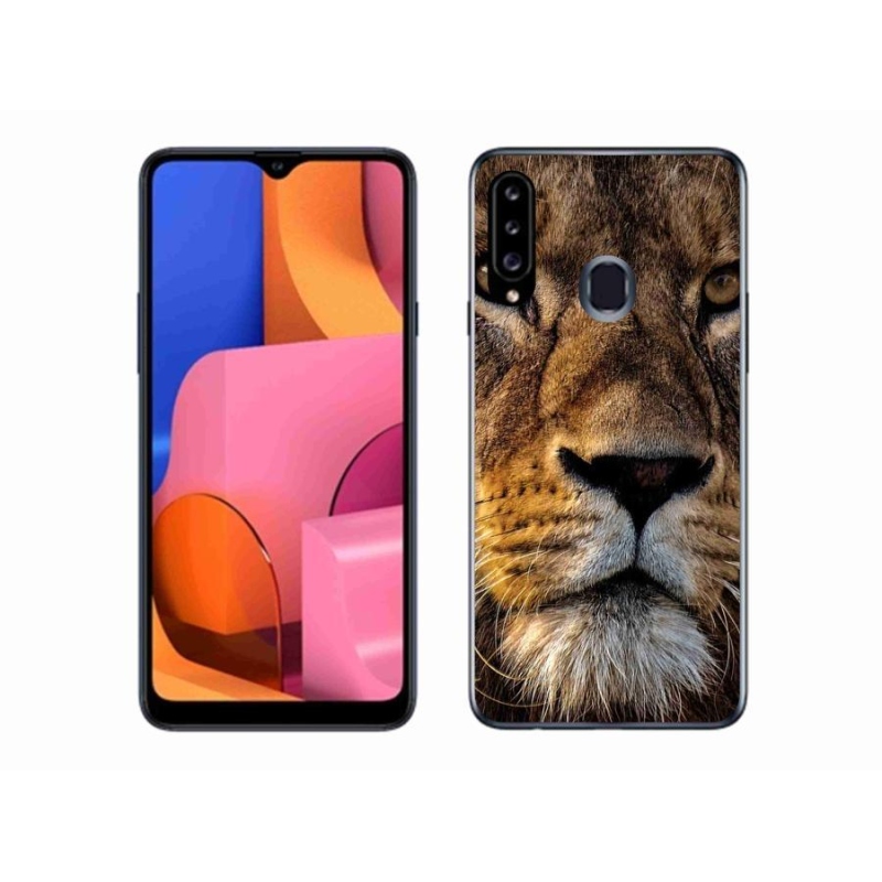 Gelový obal mmCase na mobil Samsung Galaxy A20s - lev