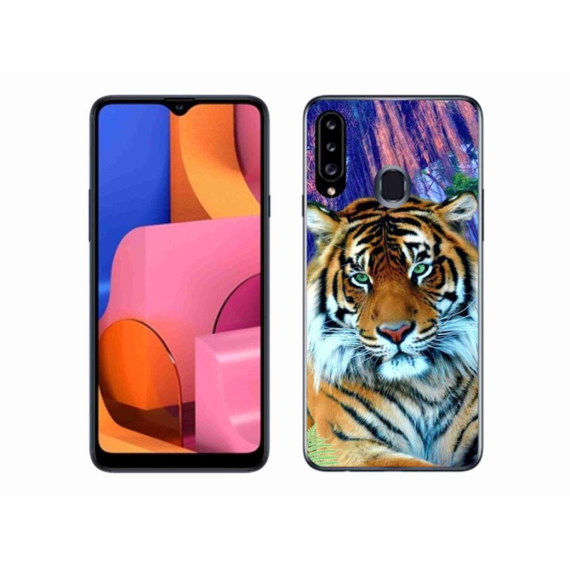 Gelový obal mmCase na mobil Samsung Galaxy A20s - tygr