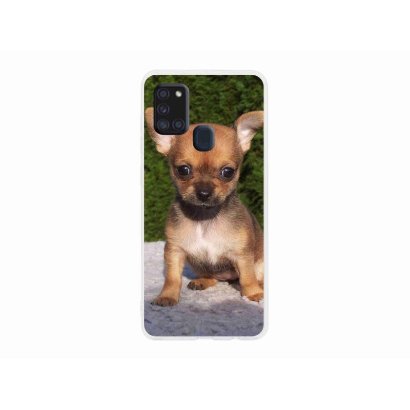 Gelový obal mmCase na mobil Samsung Galaxy A21s - čivava 3