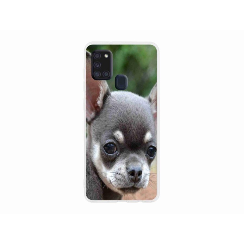 Gelový obal mmCase na mobil Samsung Galaxy A21s - čivava