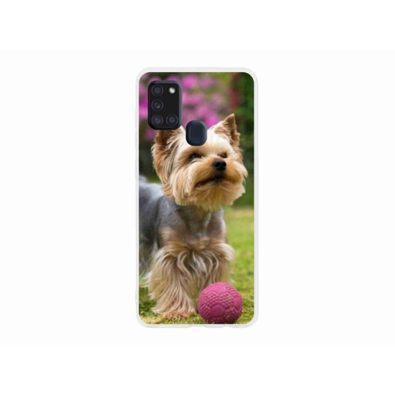 Gelový obal mmCase na mobil Samsung Galaxy A21s - jorkšír 4
