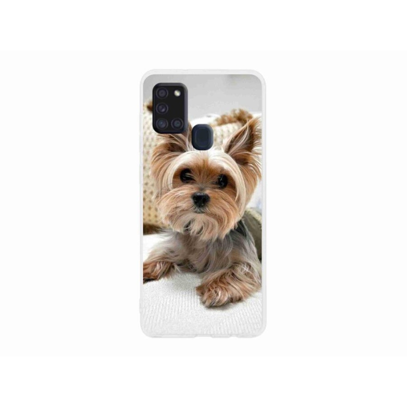 Gelový obal mmCase na mobil Samsung Galaxy A21s - jorkšír 5