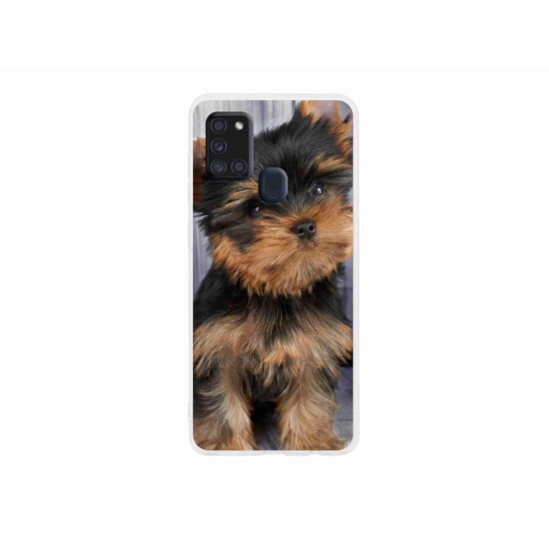 Gelový obal mmCase na mobil Samsung Galaxy A21s - jorkšír 9
