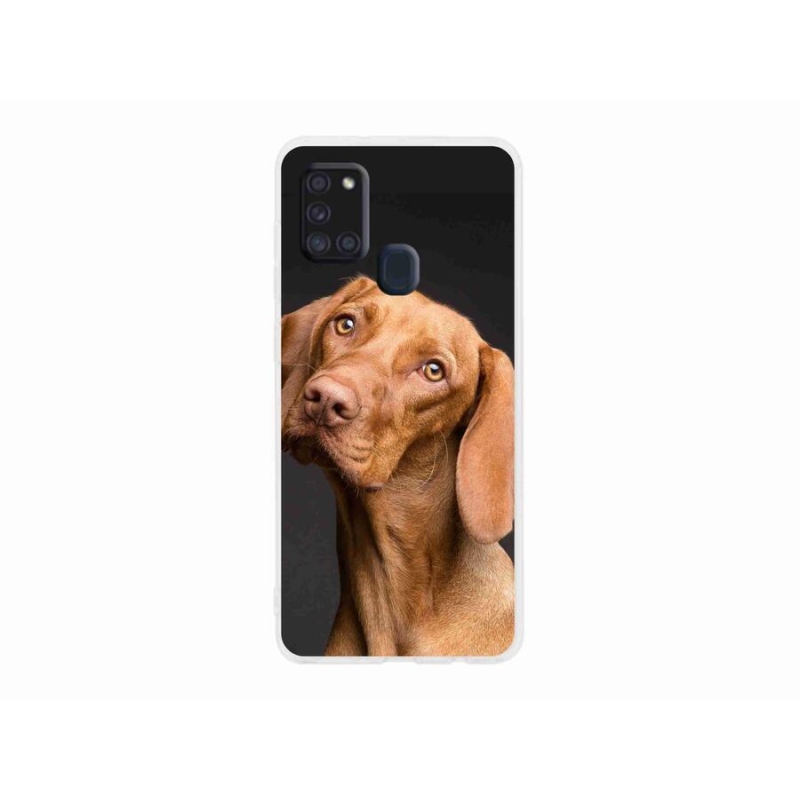 Gelový obal mmCase na mobil Samsung Galaxy A21s - maďarský ohař