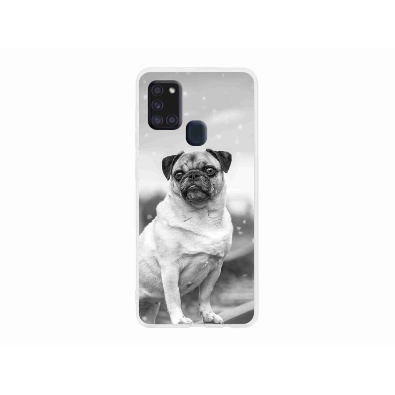 Gelový obal mmCase na mobil Samsung Galaxy A21s - mops