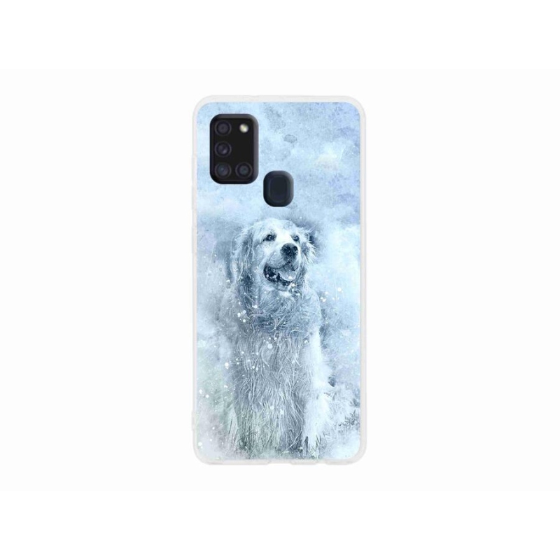 Gelový obal mmCase na mobil Samsung Galaxy A21s - retrívr
