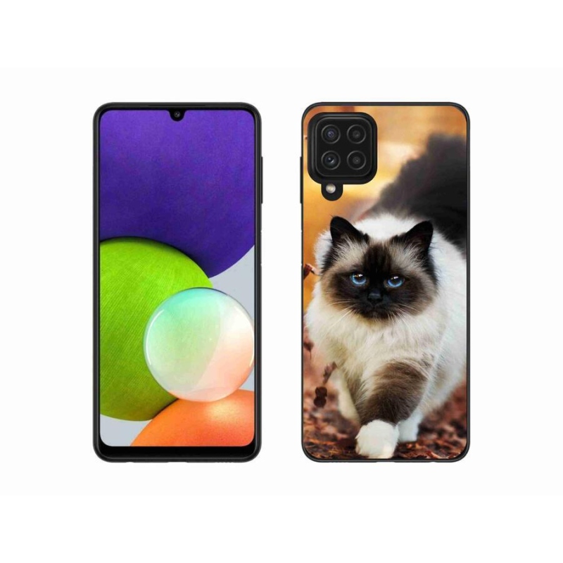 Gelový obal mmCase na mobil Samsung Galaxy A22 4G - kočka 1