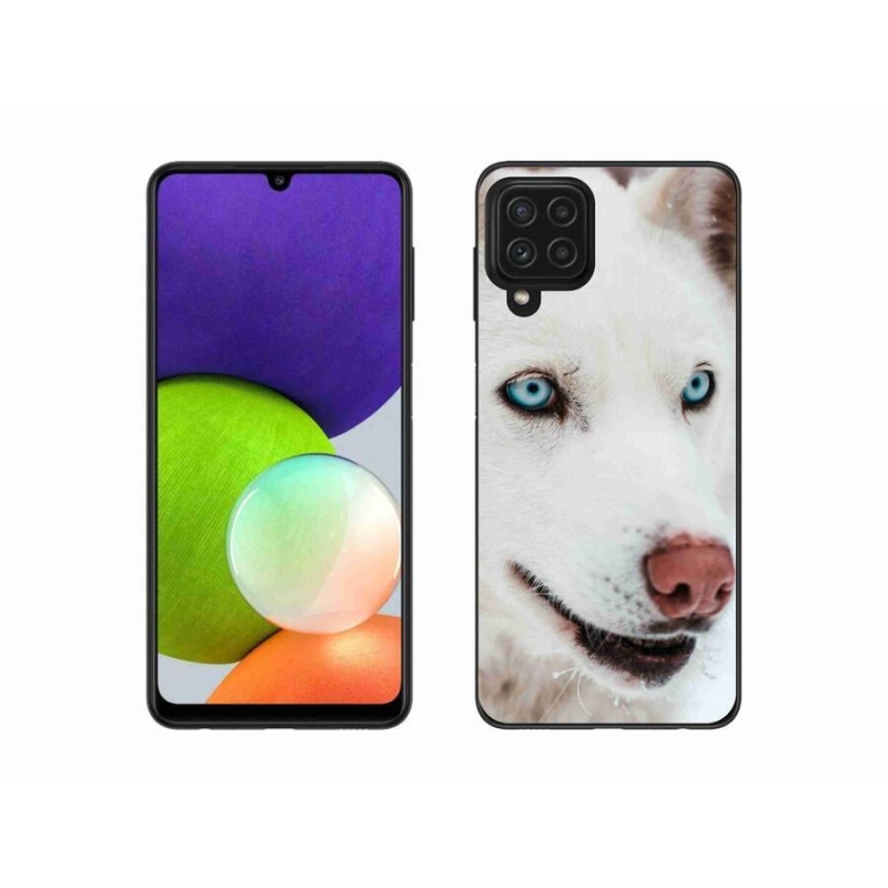 Gelový obal mmCase na mobil Samsung Galaxy A22 4G - psí pohled