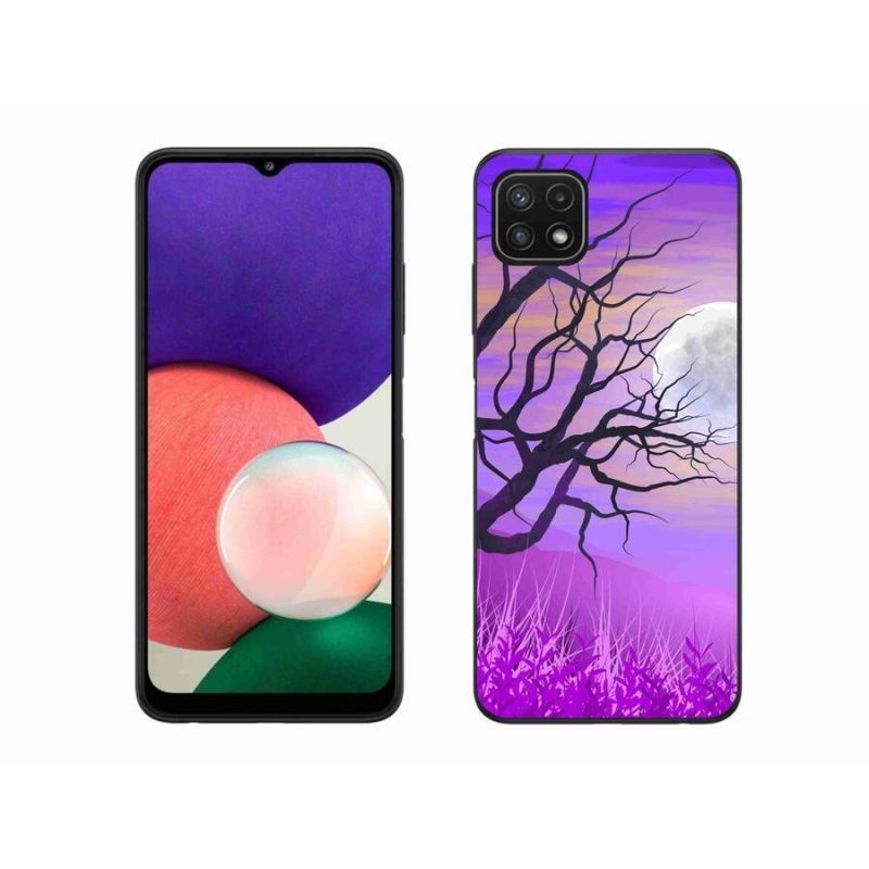 Gelový obal mmCase na mobil Samsung Galaxy A22 5G - kreslený opadaný strom