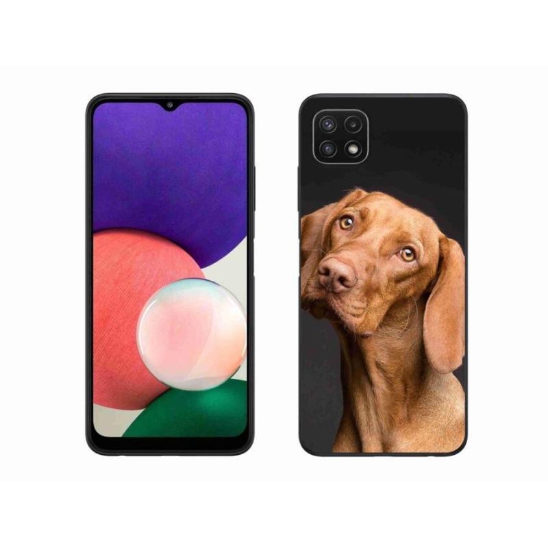 Gelový obal mmCase na mobil Samsung Galaxy A22 5G - maďarský ohař