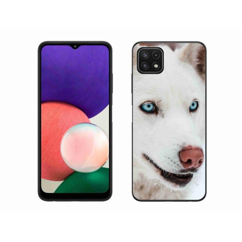 Gelový obal mmCase na mobil Samsung Galaxy A22 5G - psí pohled