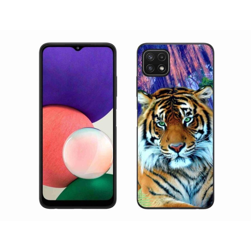 Gelový obal mmCase na mobil Samsung Galaxy A22 5G - tygr