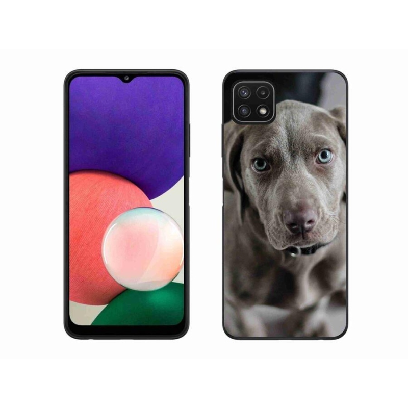 Gelový obal mmCase na mobil Samsung Galaxy A22 5G - výmarský ohař