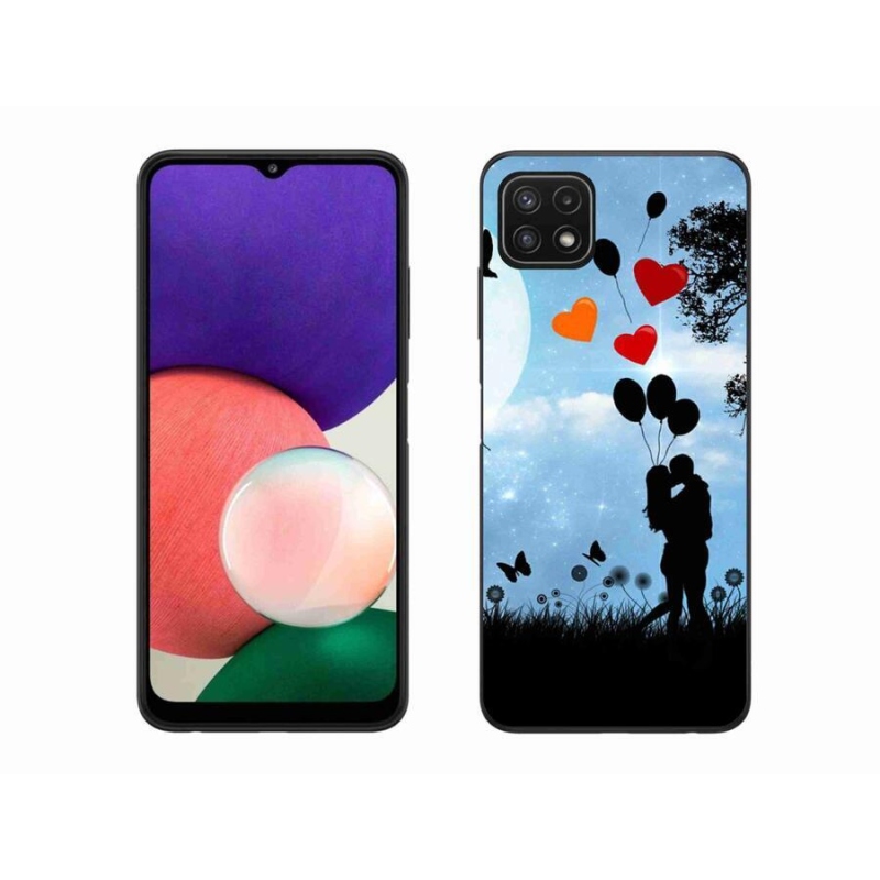 Gelový obal mmCase na mobil Samsung Galaxy A22 5G - zamilovaný pár