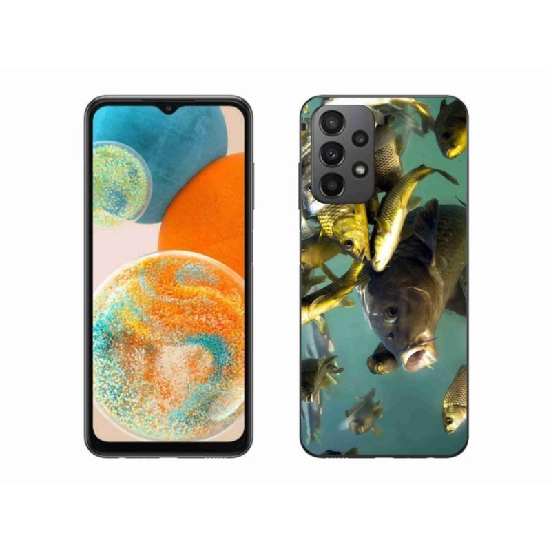 Gelový obal mmCase na mobil Samsung Galaxy A23 4G/5G - hejno ryb